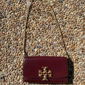 Tory Burch Eleanor Clutch Burgundy
